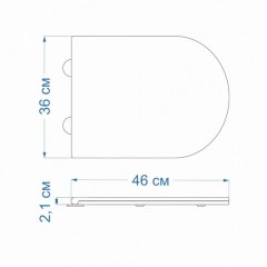 Крышка-сиденье для унитаза Teymi S40201