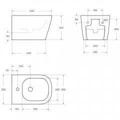 Биде подвесное BelBagno Albano BB120BH