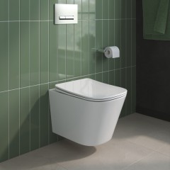 Унитаз подвесной BelBagno Due 2.0 BB7107CHR+BB3103/3106SC безободковый