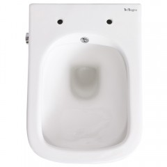 Унитаз подвесной BelBagno Due BB3103CHR-BS+BB3103/3106SC безободковый с функцией биде и смесителем