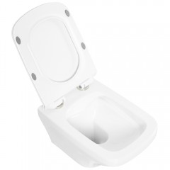 Унитаз подвесной BelBagno Sela BB3201CHR+BB3201SC безободковый