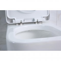 Унитаз подвесной BelBagno Veneto BB132CHR+BB132SC безободковый