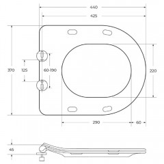 Крышка-сиденье для унитаза BelBagno Amanda BB051SC