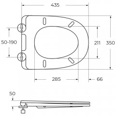 Крышка-сиденье для унитаза BelBagno BB045/051SC