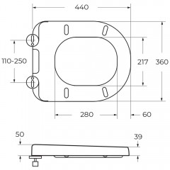 Крышка-сиденье для унитаза BelBagno BB865SC