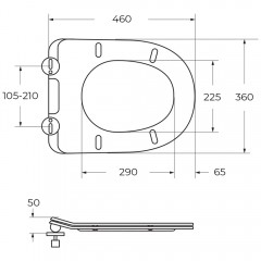 Крышка-сиденье для унитаза BelBagno BB901SC