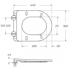 Крышка-сиденье для унитаза BelBagno BB2031SC