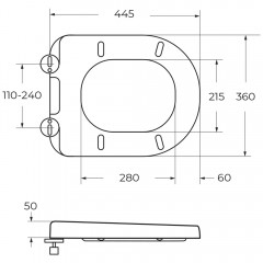 Крышка-сиденье для унитаза BelBagno Marino BB105SC