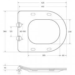 Крышка-сиденье для унитаза BelBagno Uno BB3105SC