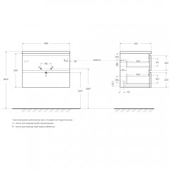 Тумба под раковину BelBagno Albano 70 bianco lucido ALBANO-700-2C-SO-BL