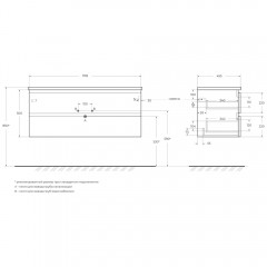 Тумба под раковину BelBagno Albano 120 rovere vintage bianco ALBANO-1200-2C-SO-RVB