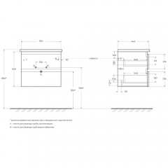 Тумба под раковину BelBagno Albano-Cer 60 bianco lucido ALBANO-CER-600-2C-SO-BL