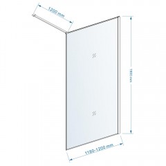 Душевое ограждение Cerutti Strip T120