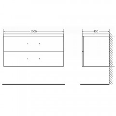 Тумба под раковину BelBagno Aurora 100 pino pasadena AURORA-1000-2C-SO-PP