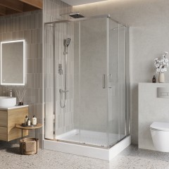 Душевой угол BelBagno Luce LUCE-AH-22-145/120-C-Cr