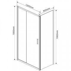 Душевое ограждение Vincea Garda VSR-1G8012CLGM