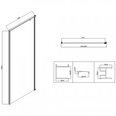 Душевое ограждение Vincea Slim-N VSR-5SN9090CL