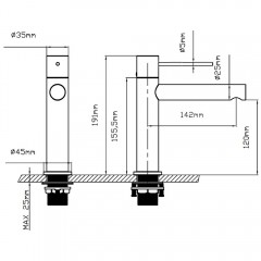 Смеситель для раковины Vincea Aspire VBF-4AS01GM