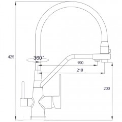 Смеситель для кухни Boch Mann Else BN BM10426