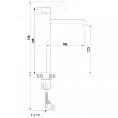 Смеситель для раковины Boch Mann Stella BN BM10437