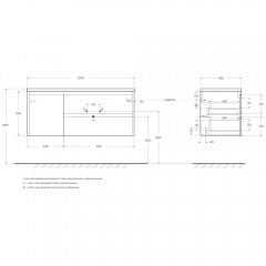 Тумба под раковину BelBagno Kraft 120 rovere tabacco KRAFT-1200-2C-1A-SO-RT-R