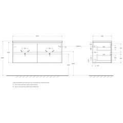 Тумба под раковину BelBagno Kraft 120 rovere nebrasca nature KRAFT-1200-4C-SO-2-RNN