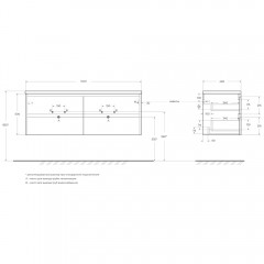 Тумба под раковину BelBagno Kraft 140 rovere galifax bianco KRAFT-1400-4C-SO-2-RGB