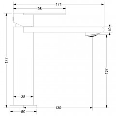 Смеситель для раковины Vincea Vogue (SS) VBF-2VS1BN