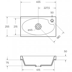 Раковина мебельная BelBagno BB-460-PM-LVB