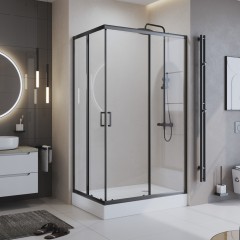 Душевой угол BelBagno Uno UNO-195-AH-2-120/90-C-NERO