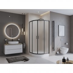 Душевой угол BelBagno Uno UNO-195-R-2-90-P-NERO