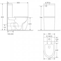 Унитаз WeltWasser Merzbach 011 XL GL-WT безободковый торнадо