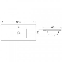 Раковина WeltWasser Deilbach 7517-100 MT-BL