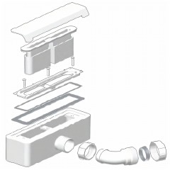 Сифон для поддона WeltWasser WW TRAB 8 WT