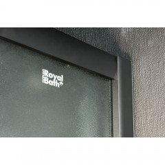 Душевой угол Royal Bath Practic RB8120BK-C-BL-L