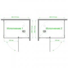 Душевое ограждение Royal Bath RB7010HPVD-C-BL