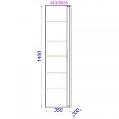 Пенал Aqwella Accent 35 ACC0535DZ