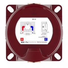 Смеситель для ванны встраиваемый AQUAme AQM8801CR с термостатом