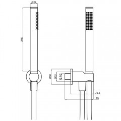 Душевой гарнитур AQUAme AQM8711CR