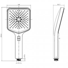 Ручной душ AQUAme AQM8502B