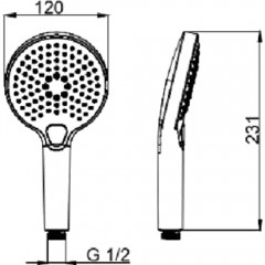 Ручной душ AQUAme AQM8510BC