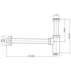 Сифон для раковины AQUAme AQM7010GG