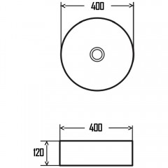 Раковина накладная AQUAme AQM5007