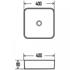 Раковина накладная AQUAme AQM5008