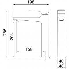 Смеситель для раковины Grossman Classic 520.K35.04.210