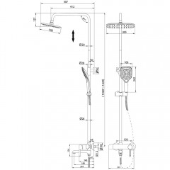 Душевая система Grossman Alba 500.K35.06.100/210