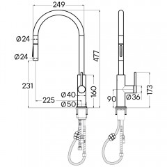 Смеситель для кухни Paulmark Senso Se215180-AN