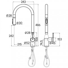 Смеситель для кухни Paulmark Universal Un213880-CR