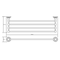 Полка для полотенец WasserKRAFT Isar K-7311