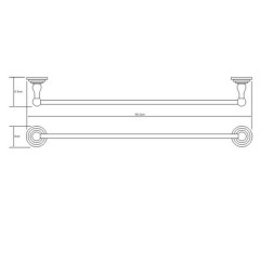 Полотенцедержатель WasserKRAFT Isar K-7330